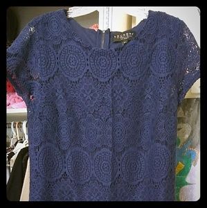 The Loft navy blue dress